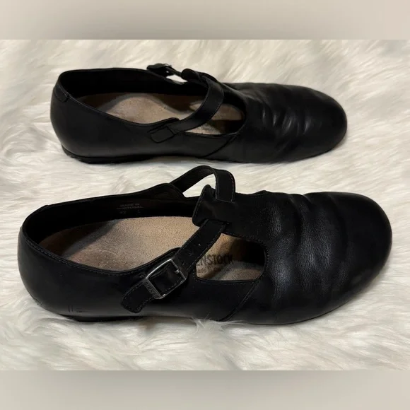 Birkenstock Women’s Tickel Mary Jane Leather T-Strap Shoe - Picture 11 of 13